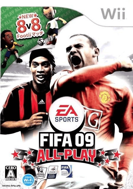 FIFA 09 box art for Wii
